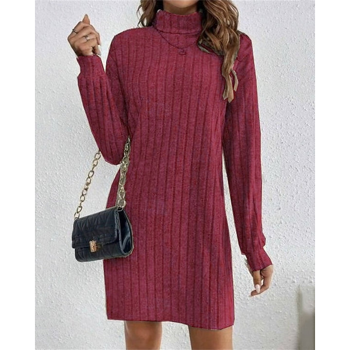 Wilma | Kuscheliges Rollkragen-Strickkleid