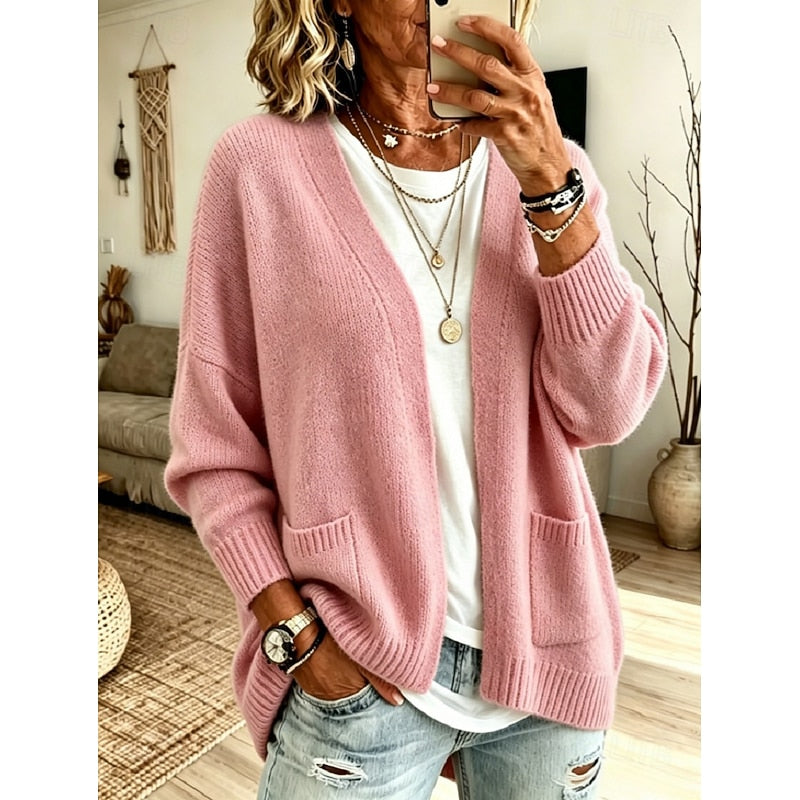 Rosalinde | Weiche Oversize-Strickjacke