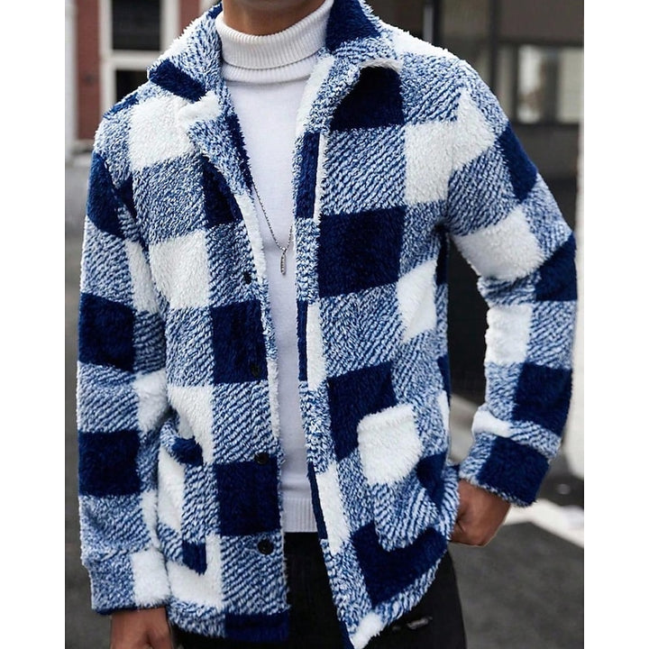 Marcel | Karierte Kuscheljacke im Karo-Design
