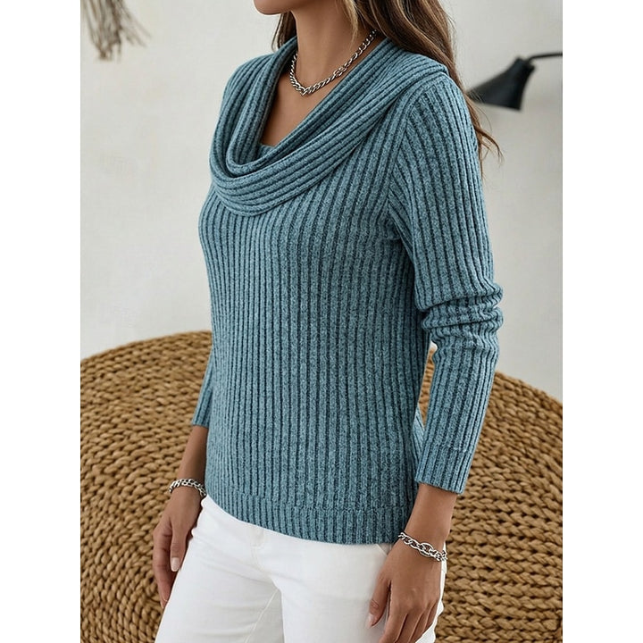 Antonia | Weicher Wasserfall-Pullover mit Rippstruktur