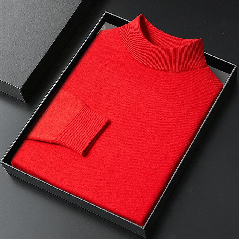 Rainer | Eleganter Stehkragen-Pullover