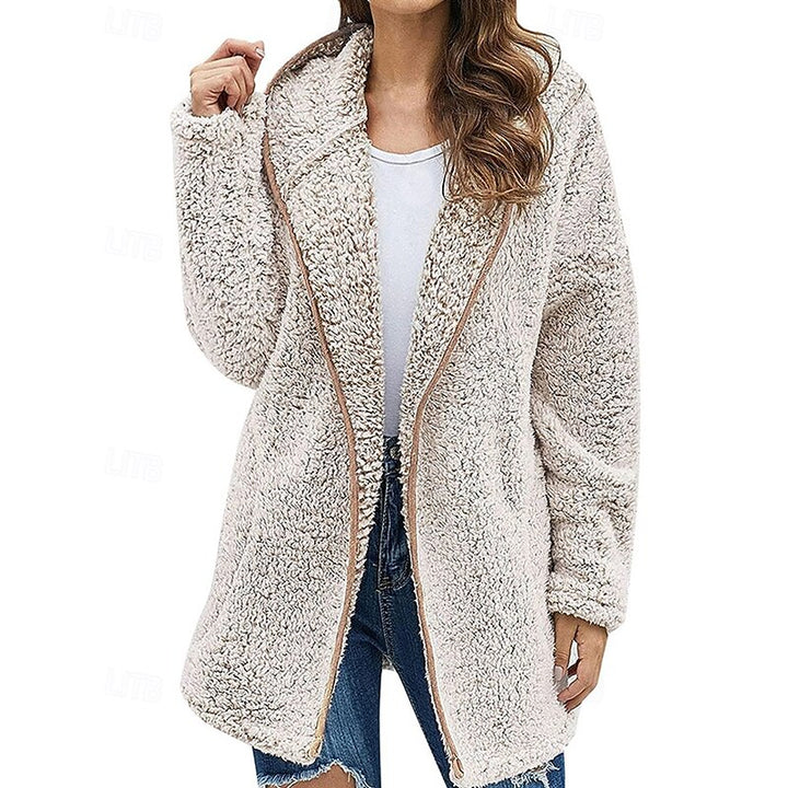 Irmgard | Kuschelige Wohlfühljacke mit Kapuze