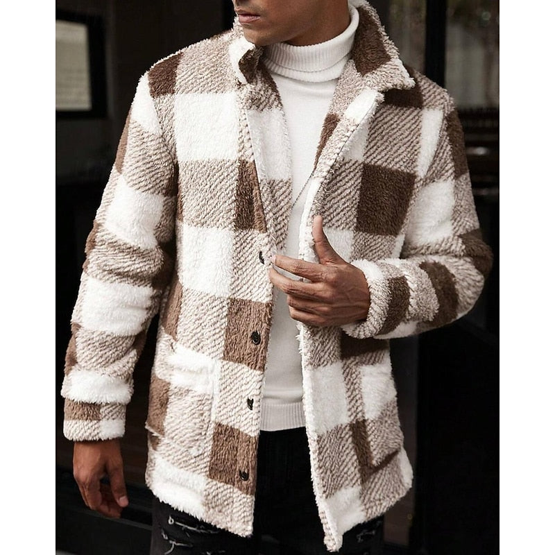 Marcel | Karierte Kuscheljacke im Karo-Design