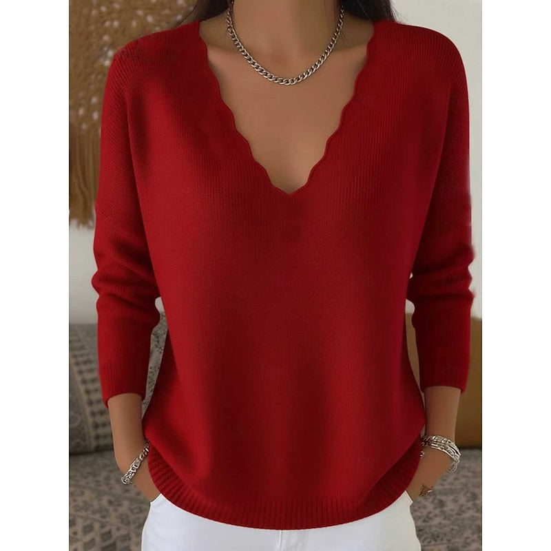Constanze | Halloween Pullover mit V-Ausschnitt