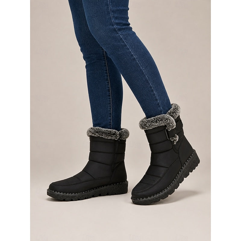 Annerose | Gefütterte Winterstiefel mit Zierschnalle
