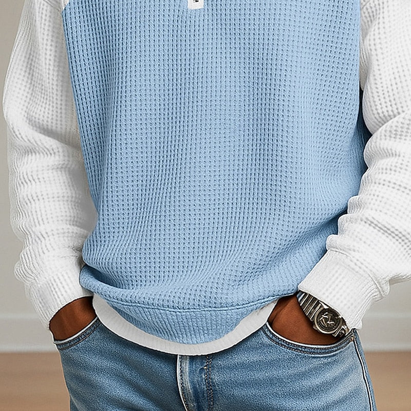 Benno | Sportlich-eleganter Troyer-Poloshirt mit Stehkragen