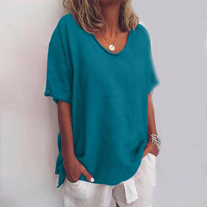 Cornelia | Lässig-elegante Kurzarm-Bluse