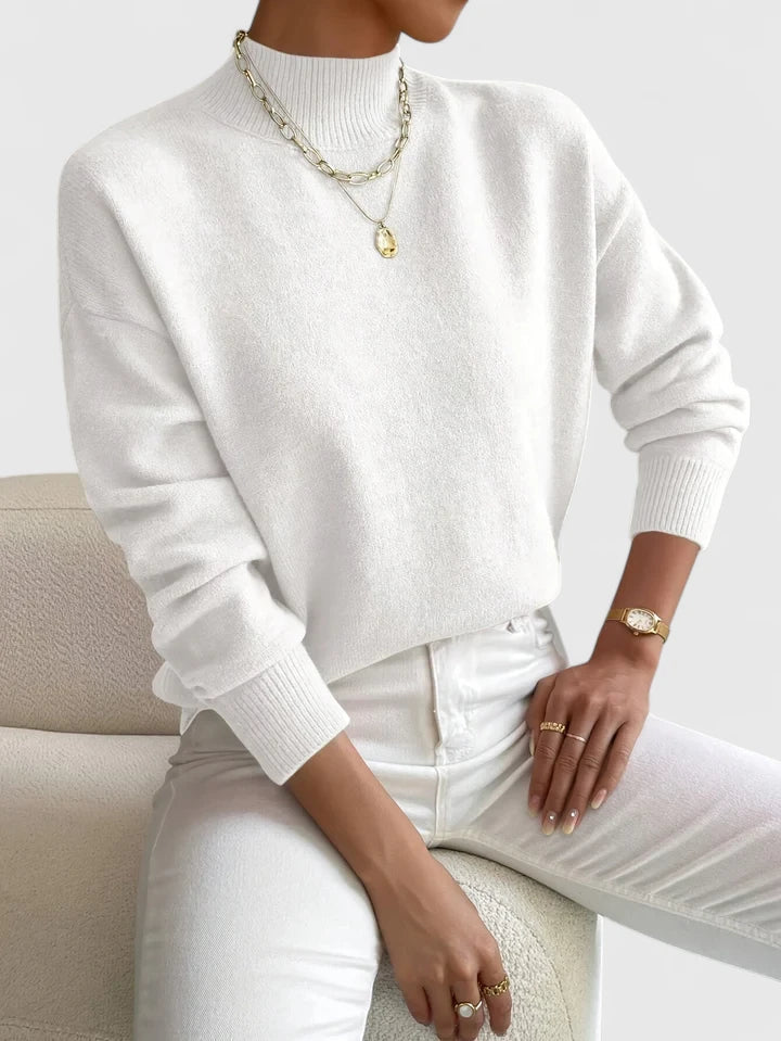 Wilhelmine | Eleganter Stehkragen-Pullover