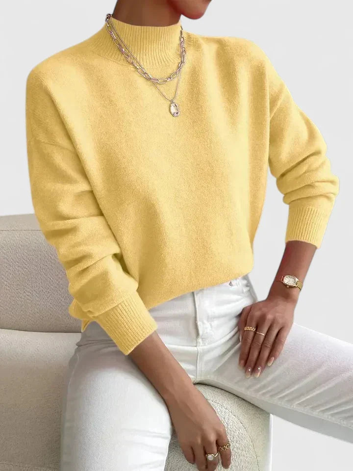 Wilhelmine | Eleganter Stehkragen-Pullover
