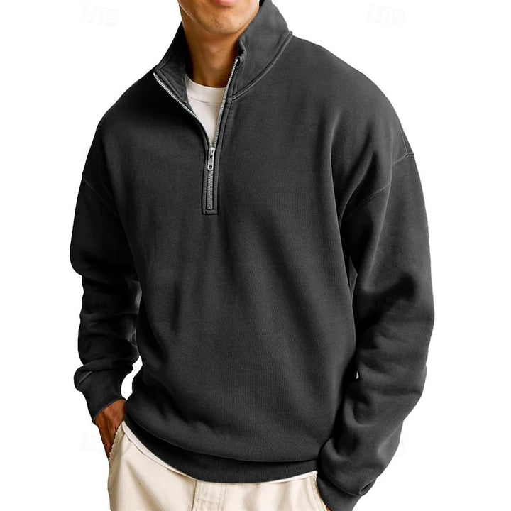 Dietrich | Lässiges Troyer-Sweatshirt mit Stehkragen