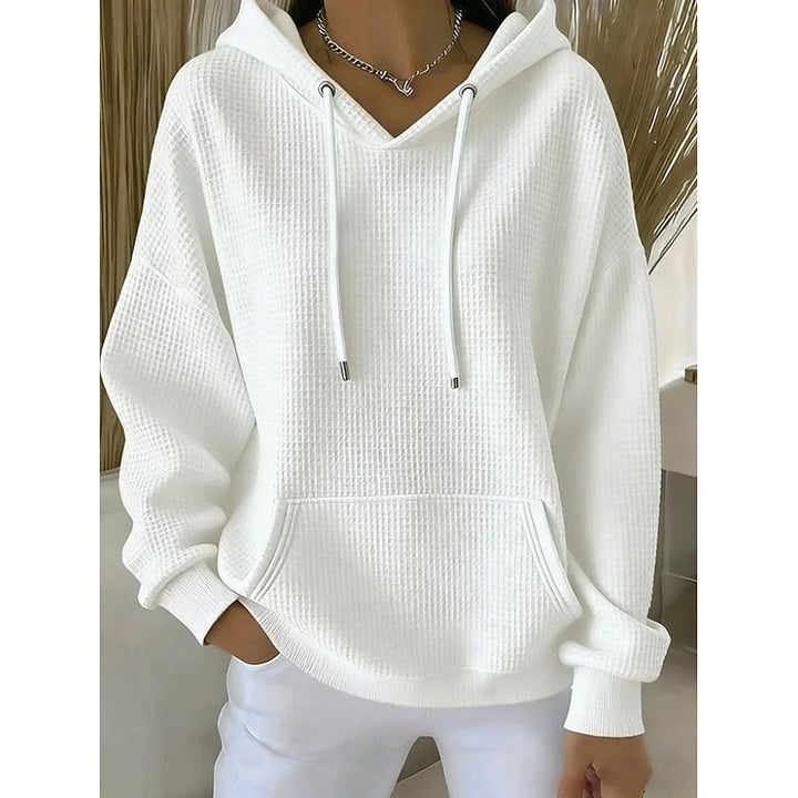 Jutta | Softer Kapuzenpullover mit Waffelstruktur