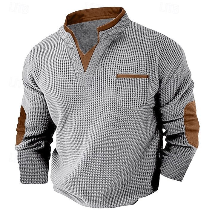 Jürgen | Sportlich-Eleganter Henley-Pullover