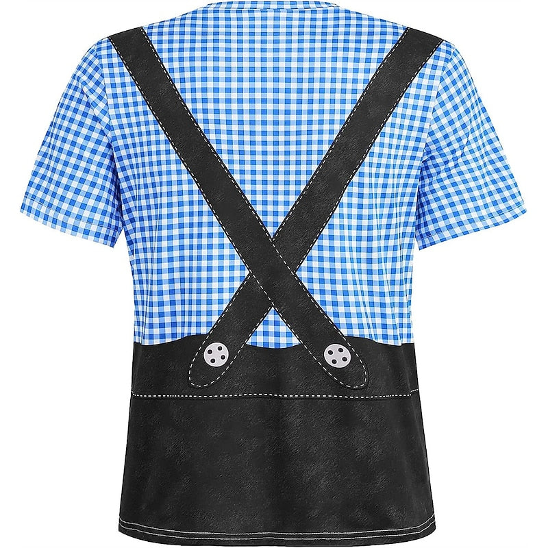 Sepp | Bayerisches Oktoberfest T-Shirt im Lederhosen-Look