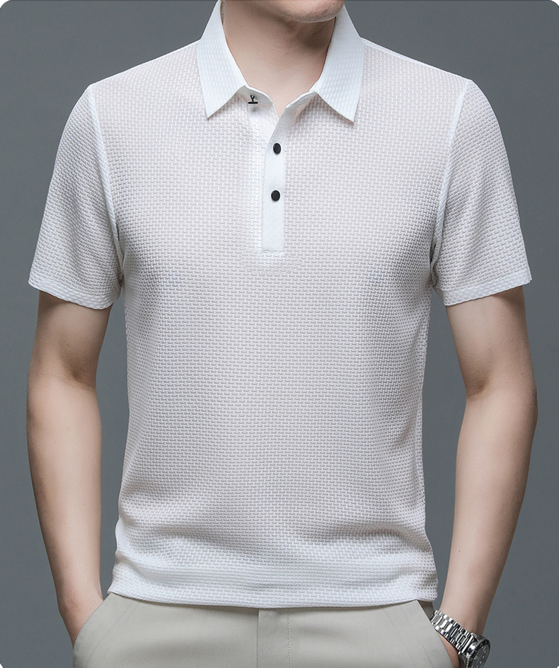Roland | Elegantes Struktur-Poloshirt