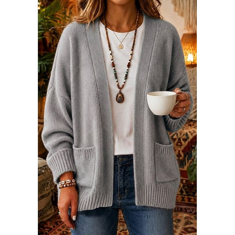 Christa | Weiche Strickjacke mit Taschen