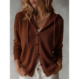 Thekla | Kuschelige Kapuzen-Strickjacke