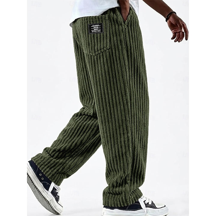 Ludwig | Lässige Straight-Leg Hose mit Rippenstruktur