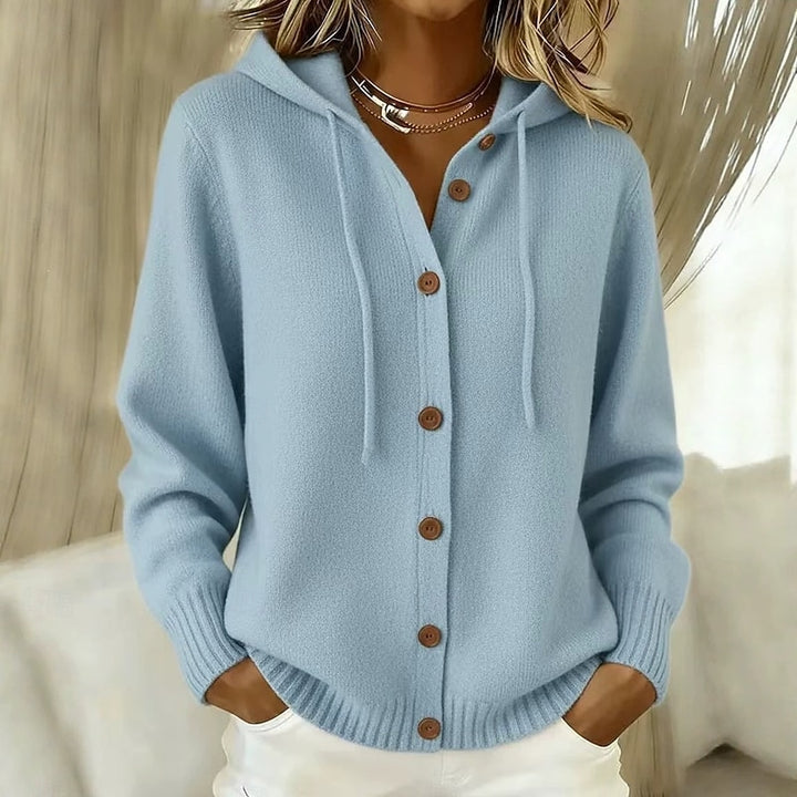 Meike | Kuschelige Kapuzen-Strickjacke