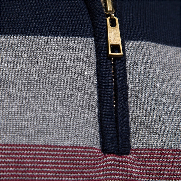 Fritz | Klassischer Troyer-Pullover mit Reißverschluss