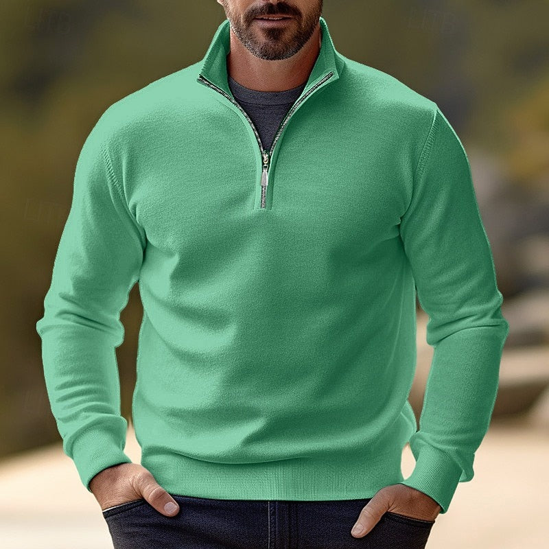 Ernst | Eleganter Troyer-Pullover mit Stehkragen