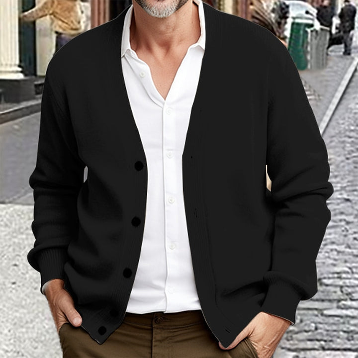 Magnus | Christmas Strickjacke mit V-Ausschnitt