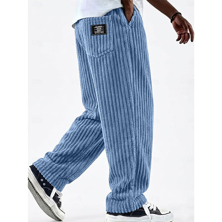 Ludwig | Lässige Straight-Leg Hose mit Rippenstruktur