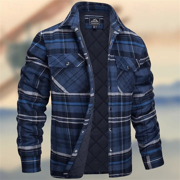 Till | Gefütterte Hemdjacke im Karo-Look