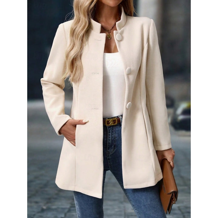 Wenke | Elegante Kurzmantel-Jacke mit Stehkragen