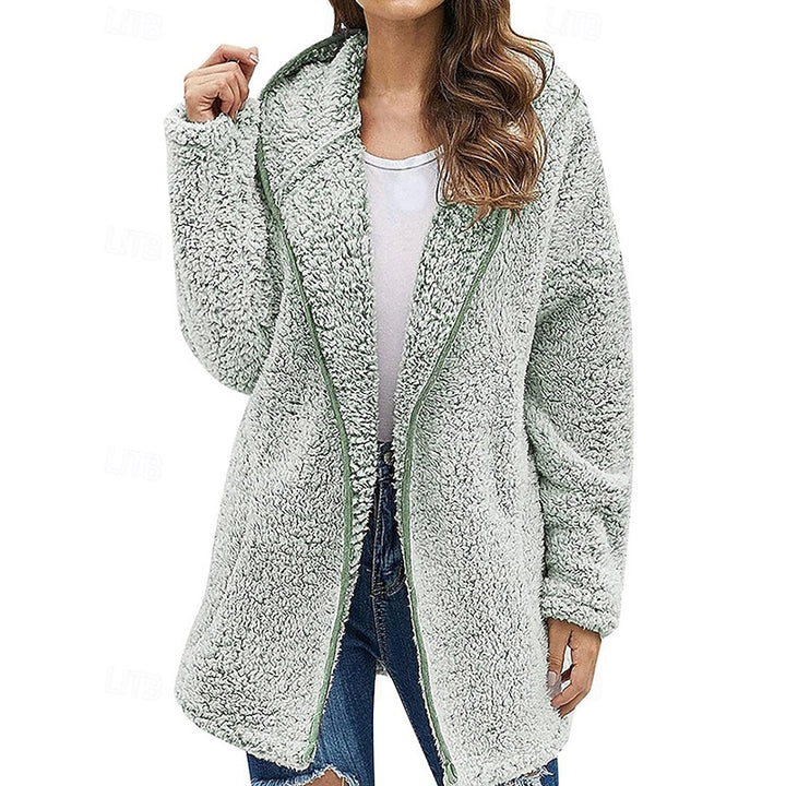 Irmgard | Kuschelige Wohlfühljacke mit Kapuze