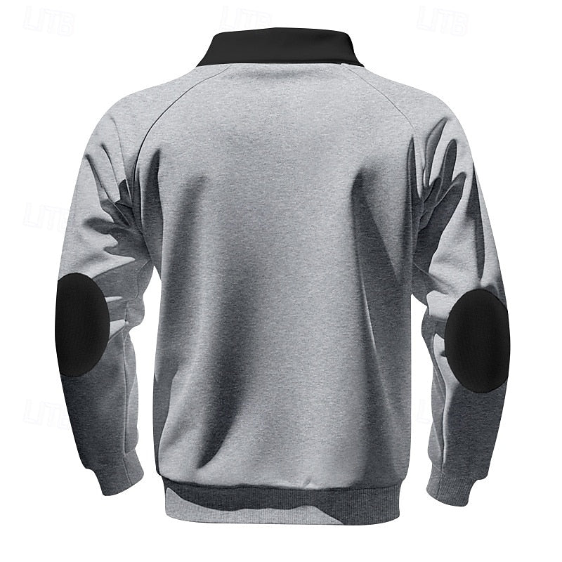 Hagen | Sportliches Stehkragen-Sweatshirt