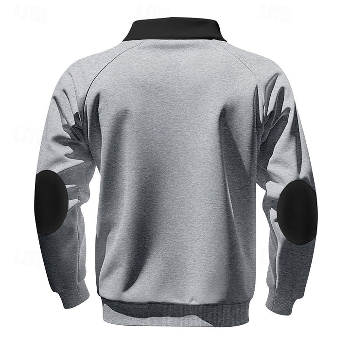 Hagen | Sportliches Stehkragen-Sweatshirt