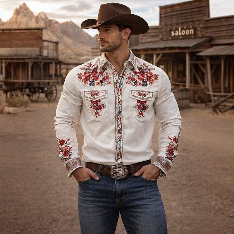 Wilhelm | Florales Western-Hemd