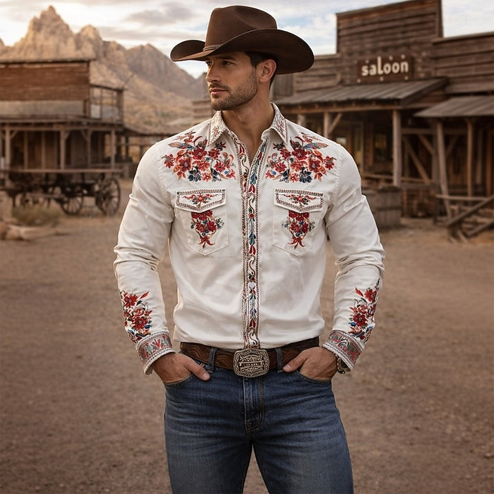 Wilhelm | Florales Western-Hemd