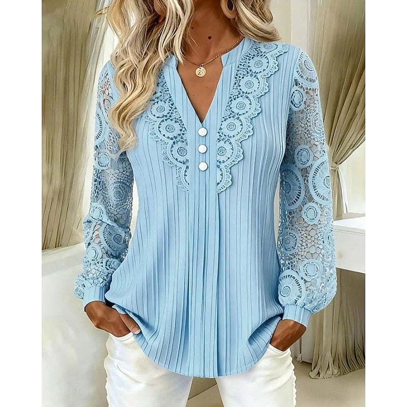 Mareike | Elegante Spitzen-Bluse