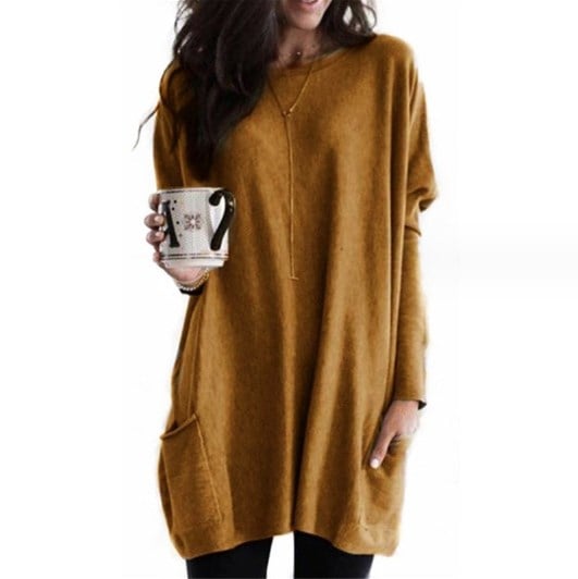 Elise | Langer Pullover mit schmeichelnder Passform
