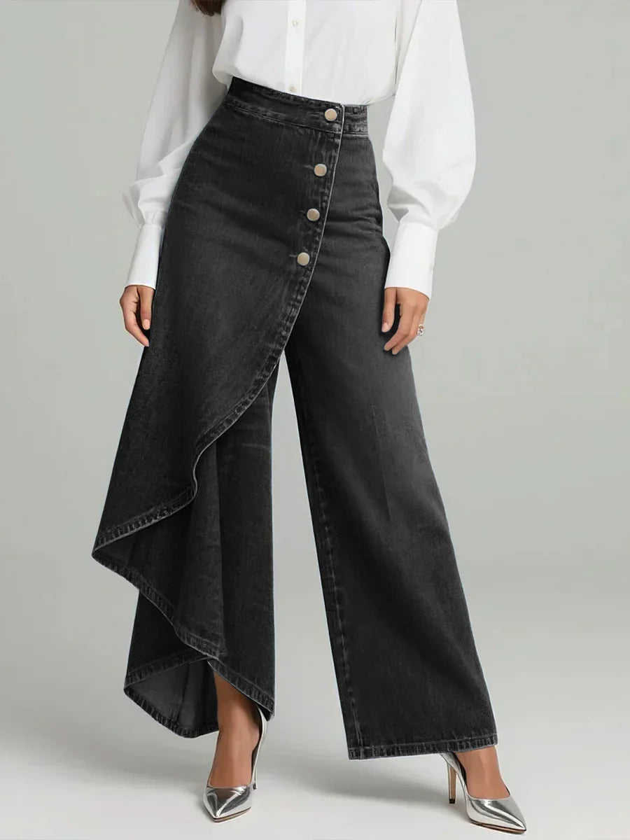 Vera | Elegante Weite Hose mit Wickeloptik