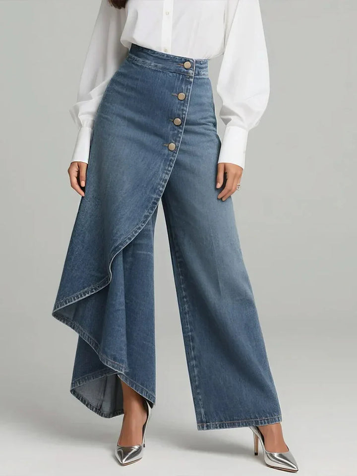 Vera | Elegante Weite Hose mit Wickeloptik