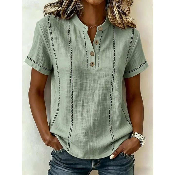 Susanne | Luftige Sommerbluse mit Knopfleiste