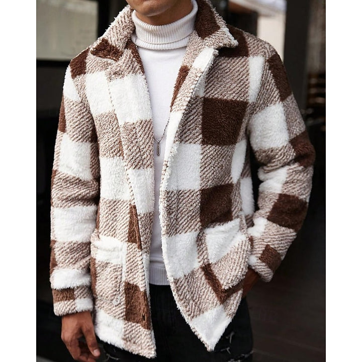 Marcel | Karierte Kuscheljacke im Karo-Design