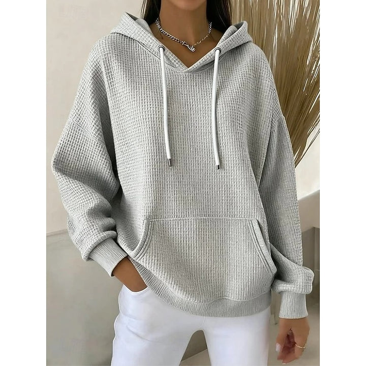 Jutta | Softer Kapuzenpullover mit Waffelstruktur