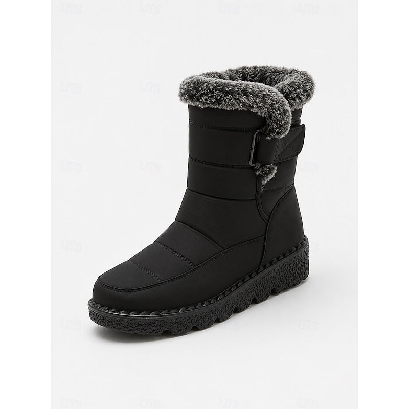 Annerose | Gefütterte Winterstiefel mit Zierschnalle
