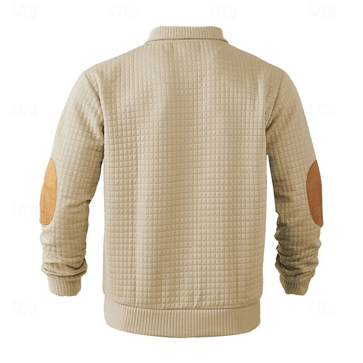 Norbert | Strukturierter Pullover mit Stehkragen
