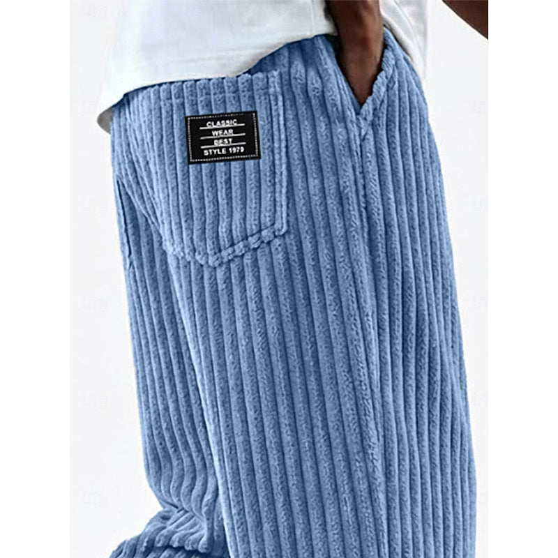 Ludwig | Lässige Straight-Leg Hose mit Rippenstruktur