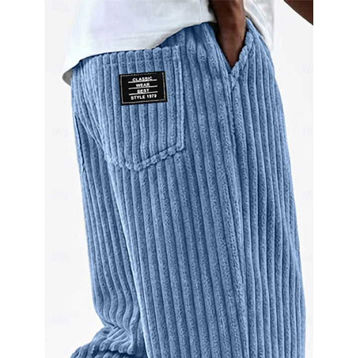 Ludwig | Lässige Straight-Leg Hose mit Rippenstruktur