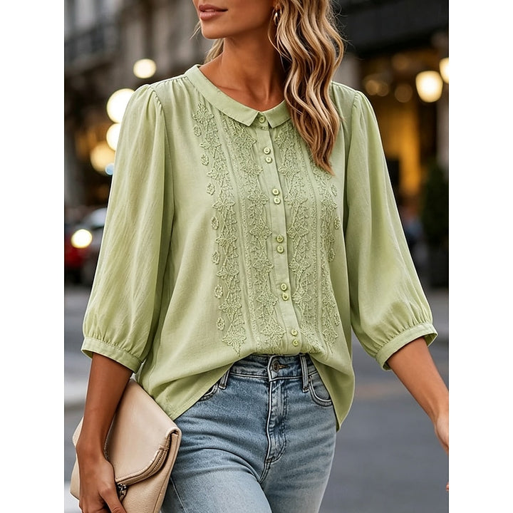Anke | Bestickte Sommerbluse