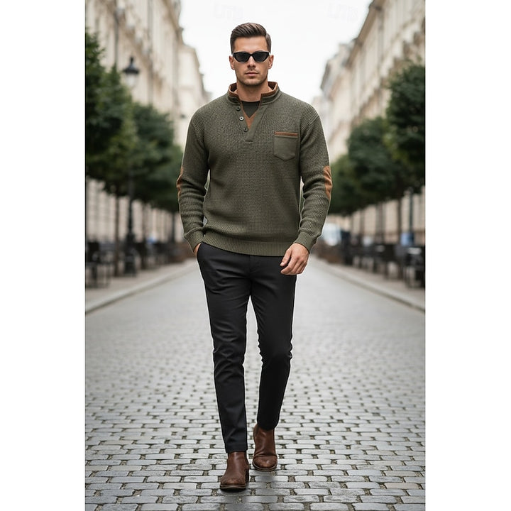 Jürgen | Sportlich-Eleganter Henley-Pullover