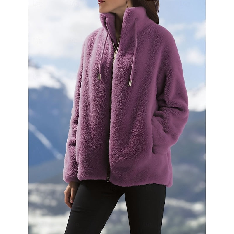 Astrid | Kuschelige Kurzjacke mit Stehkragen