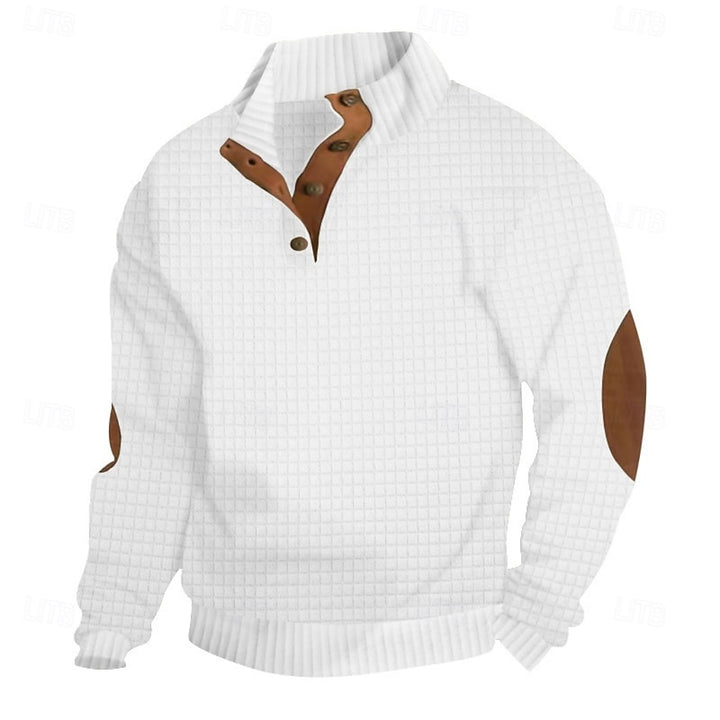 Norbert | Strukturierter Pullover mit Stehkragen