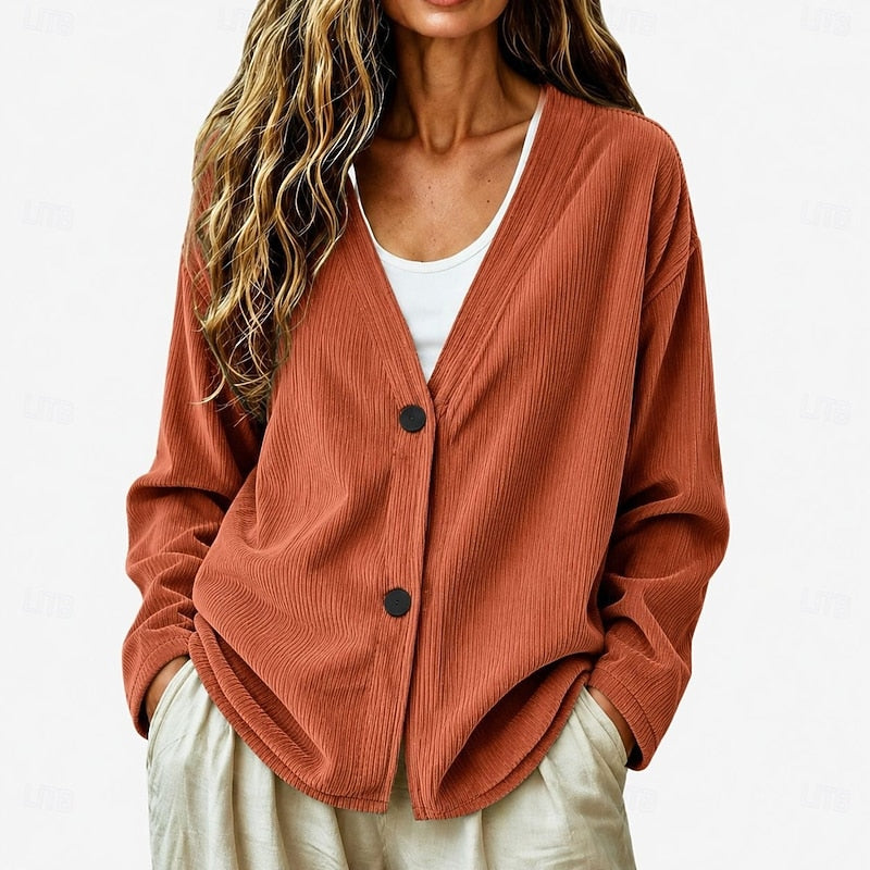 Carina | Softer Strick-Cardigan mit V-Ausschnitt