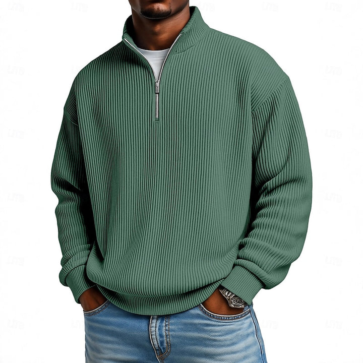 Arno | Legerer Stehkragen-Pullover